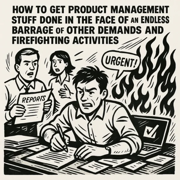 How to get Product Management Stuff Done in the Face of an Endless Barrage of Other Demands and Firefighting Activities
